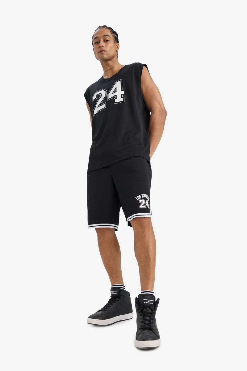 DeFacto Black Man DeFactoFit Fast Drying Standard Fit Sports Heavy Fabric Shorts Casual - Image 1